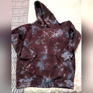 Benny Gold SF Mens Hoodie Hooded Sweatshirt Tie Dye Fog Camo Blue Black
